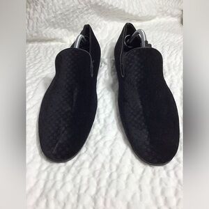 GIORGIO BRUTINI CLOAK VELVE BLACK FABRIC Sz 11M SLIP-ON LOAFER MENS SHOES DRESS